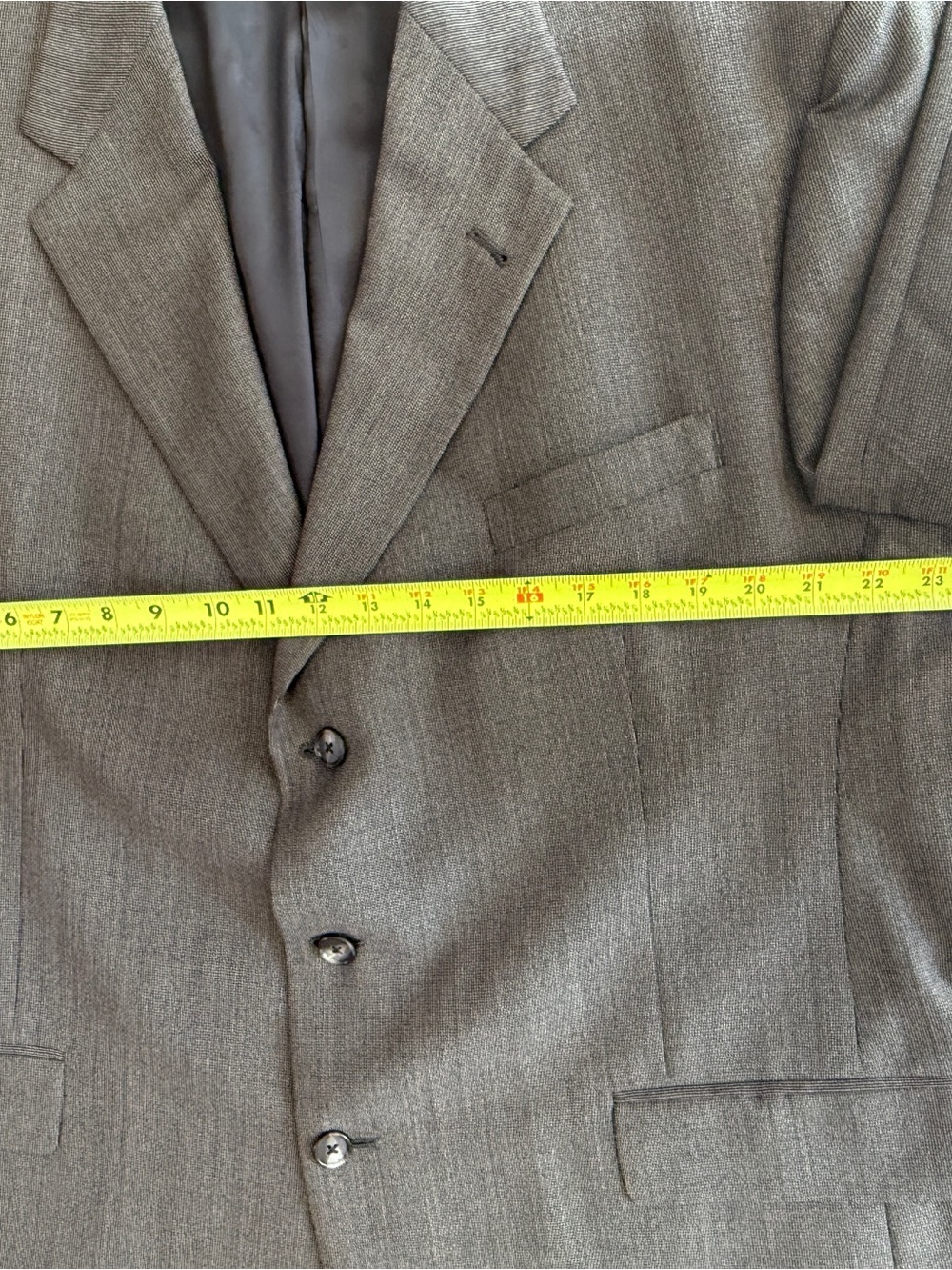 46R Hart Schaffner & Marx Gray Three-Button Sport Coat Blazer Union Made - Picture 7 of 11